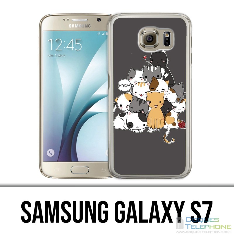 Coque Samsung Galaxy S7  - Chat Meow