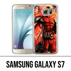 Samsung Galaxy S7 Hülle - Deadpool Comic