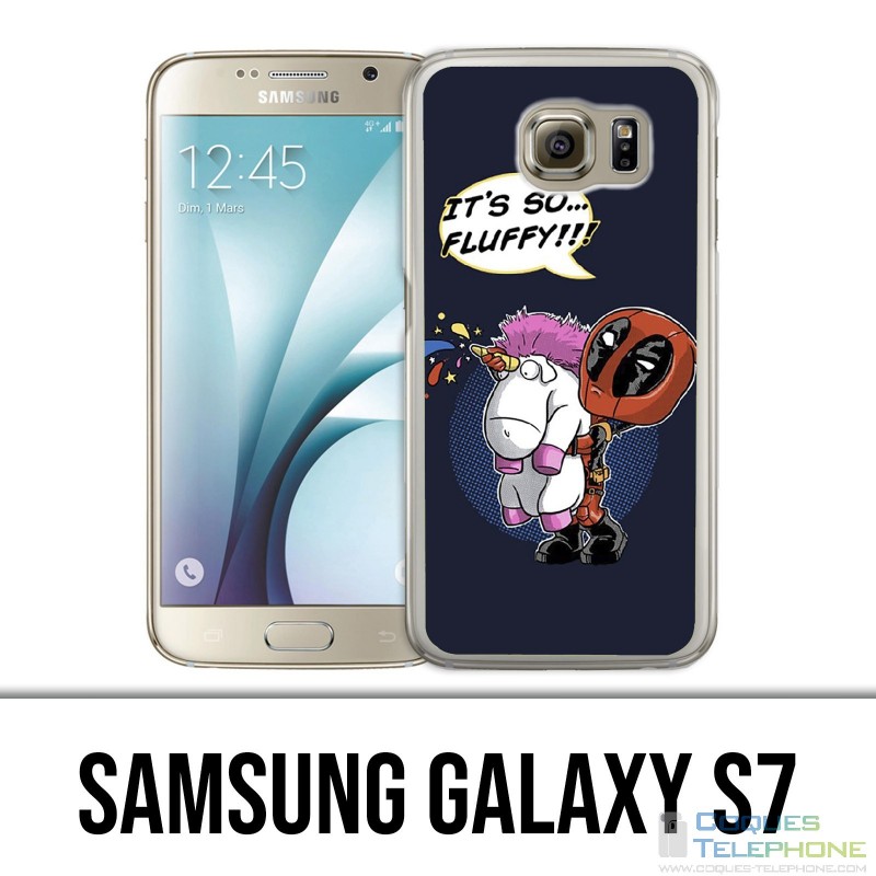 Custodia Samsung Galaxy S7 - Deadpool Fluffy Unicorn