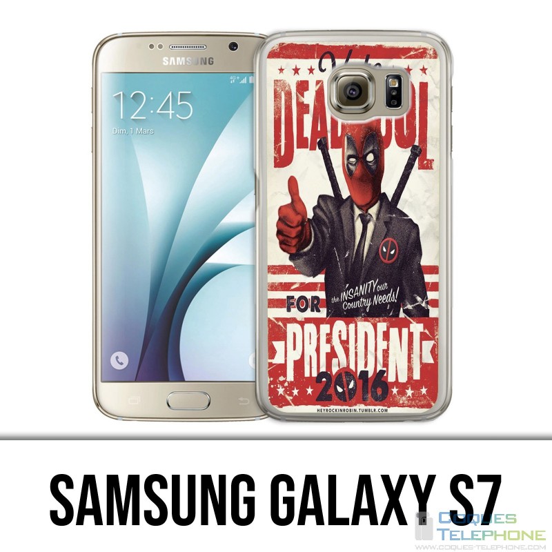 Coque Samsung Galaxy S7  - Deadpool Président