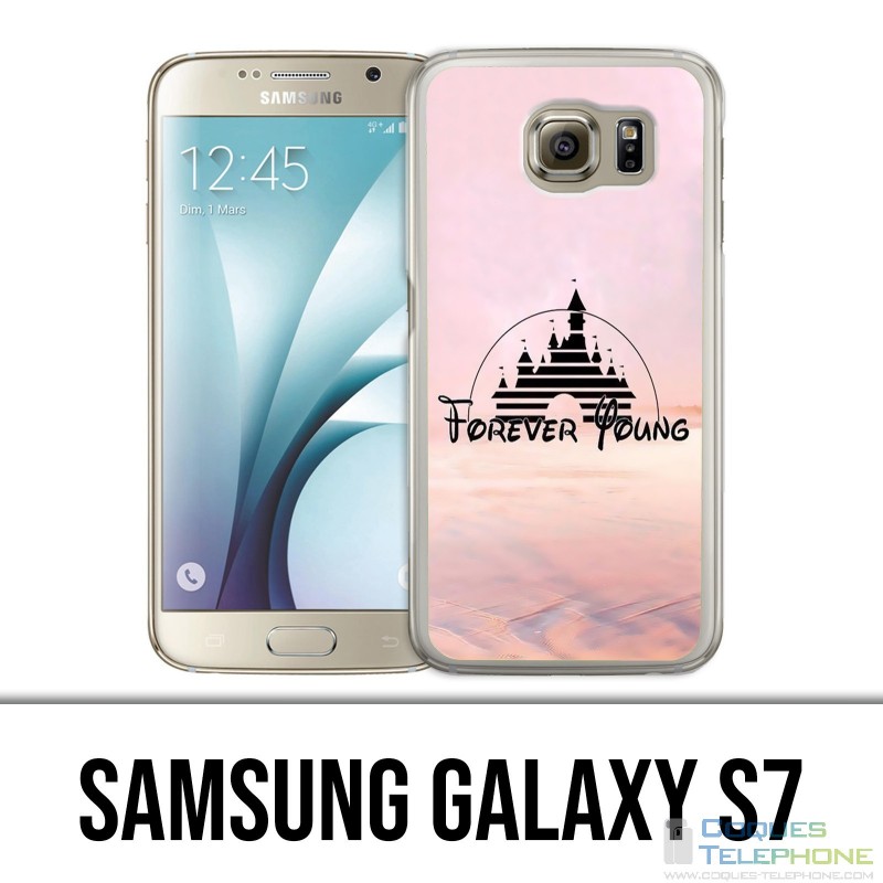 Custodia Samsung Galaxy S7 - Disney Forver Young Illustrazione