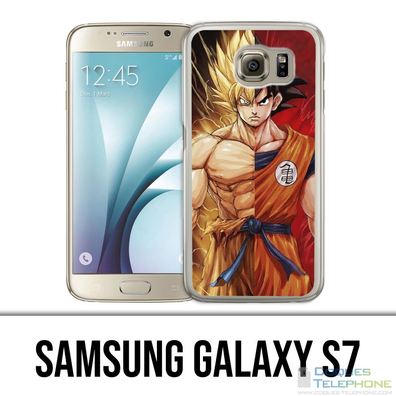Coque Samsung Galaxy S7  - Dragon Ball Goku Super Saiyan