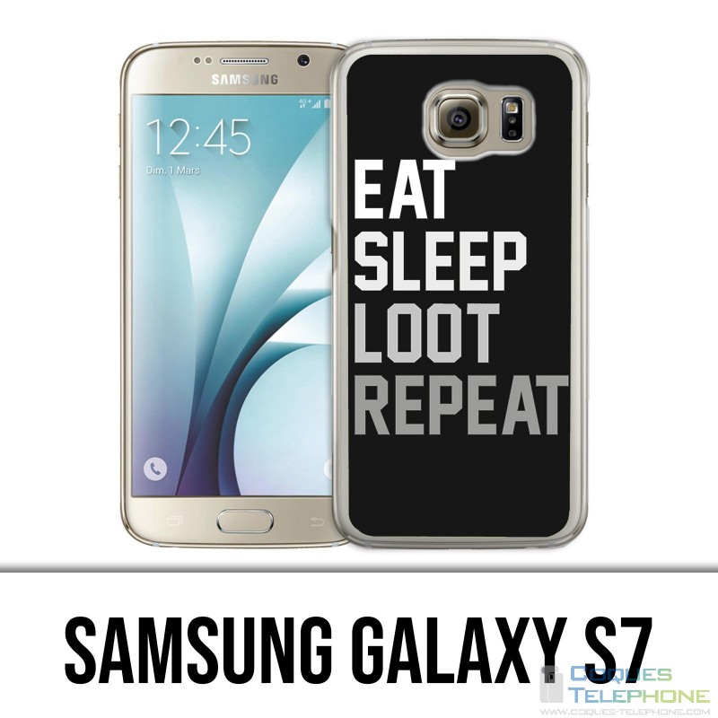 Carcasa Samsung Galaxy S7 - Eat Sleep Loot Repeat