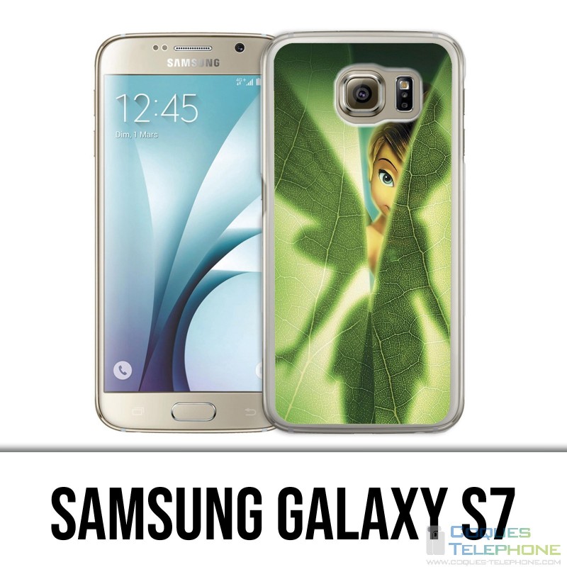 Coque Samsung Galaxy S7  - Fée Clochette Feuille