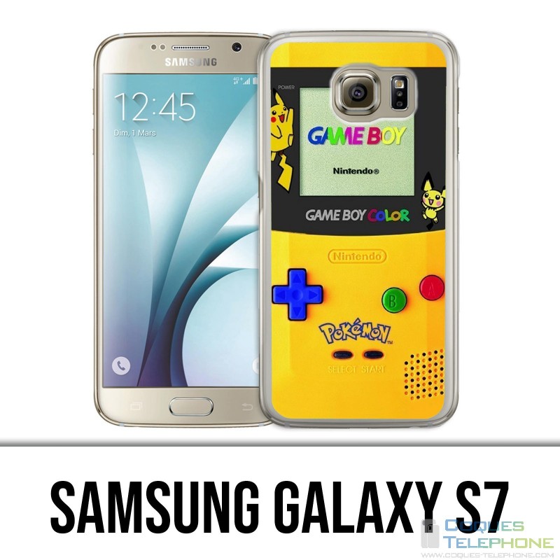 Coque Samsung Galaxy S7  - Game Boy Color Pikachu Jaune Pokémon