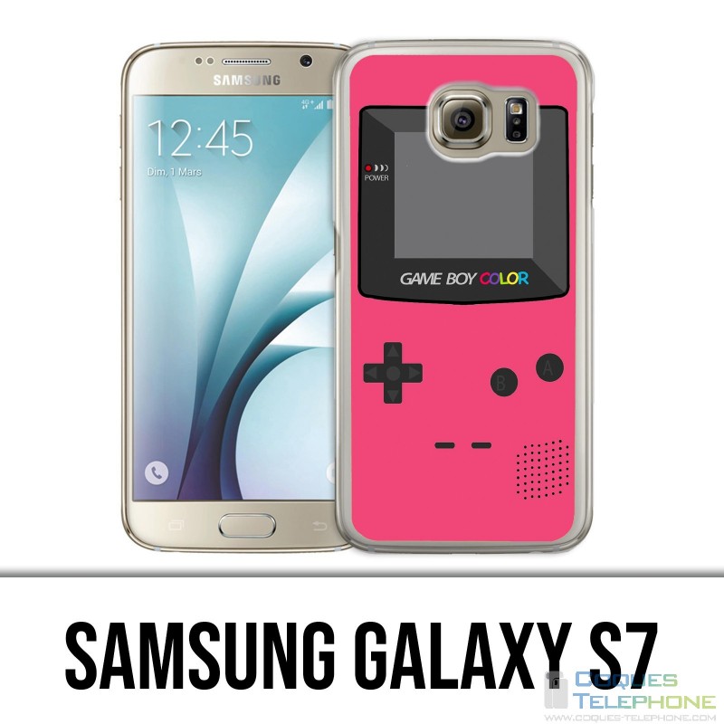 Coque Samsung Galaxy S7  - Game Boy Color Rose