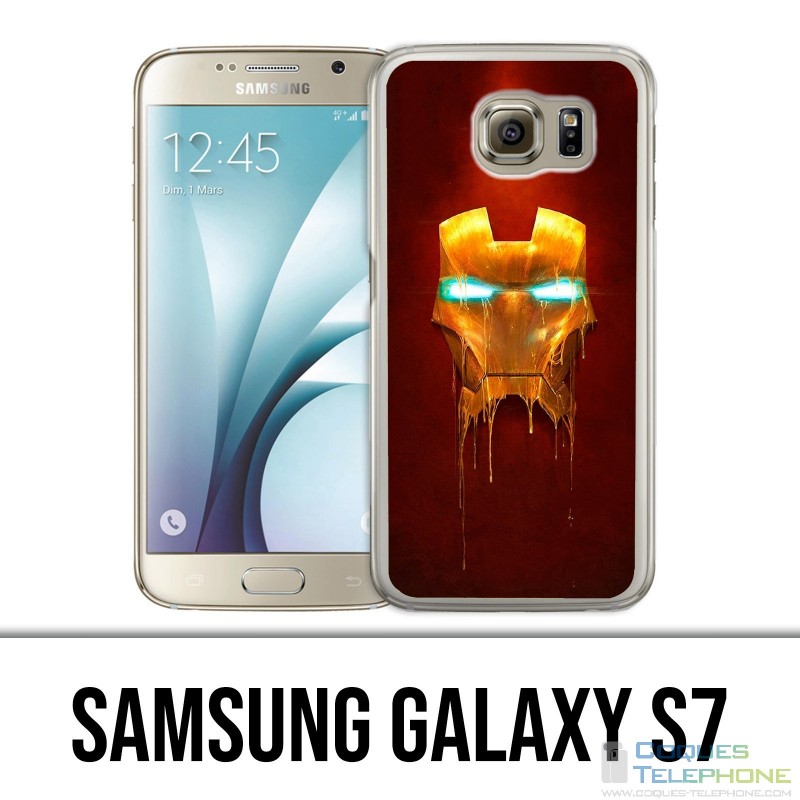 Coque Samsung Galaxy S7  - Iron Man Gold