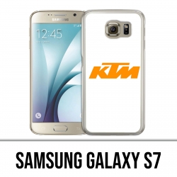 Custodia Samsung Galaxy S7 - Logo Ktm sfondo bianco