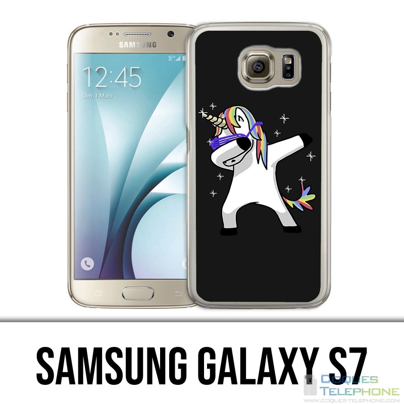 Coque Samsung Galaxy S7  - Licorne Dab