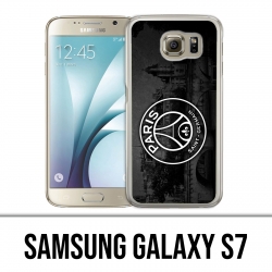 Custodia Samsung Galaxy S7 - Logo Psg sfondo nero