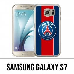 Coque Samsung Galaxy S7  - Logo Psg New Bande Rouge
