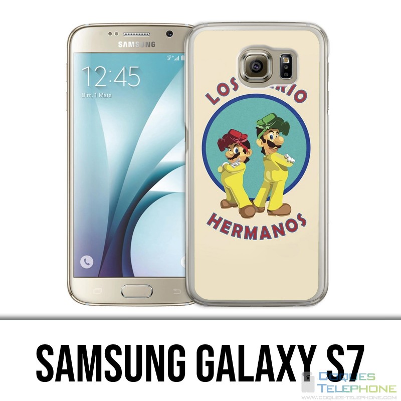 Coque Samsung Galaxy S7  - Los Mario Hermanos