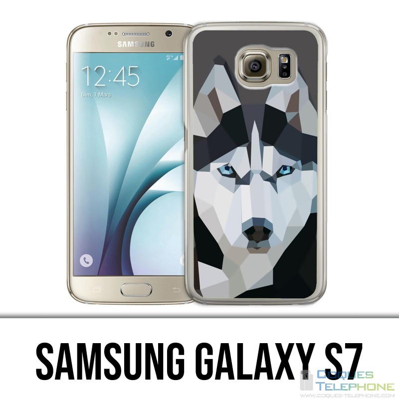 Custodia Samsung Galaxy S7 - Husky Origami Wolf