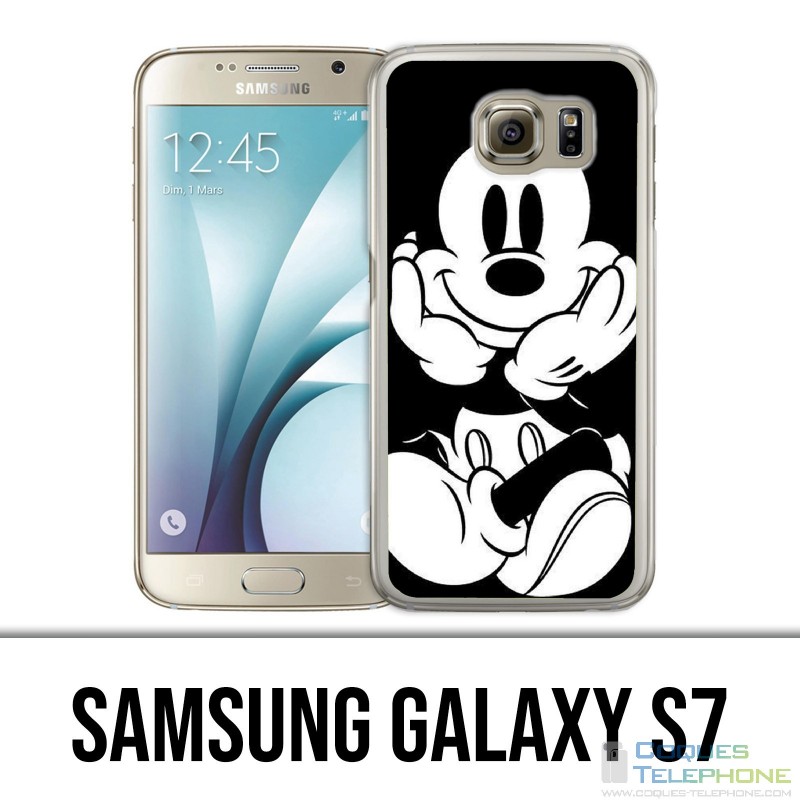 Coque Samsung Galaxy S7  - Mickey Noir Et Blanc