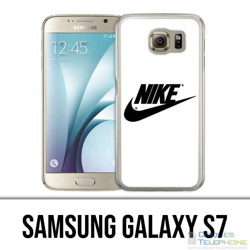 Coque Samsung Galaxy S7  - Nike Logo Blanc