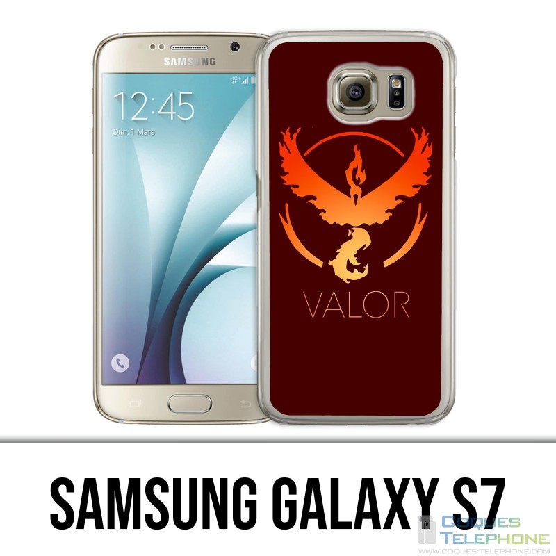 Coque Samsung Galaxy S7  - Pokémon Go Team Rouge Grunge