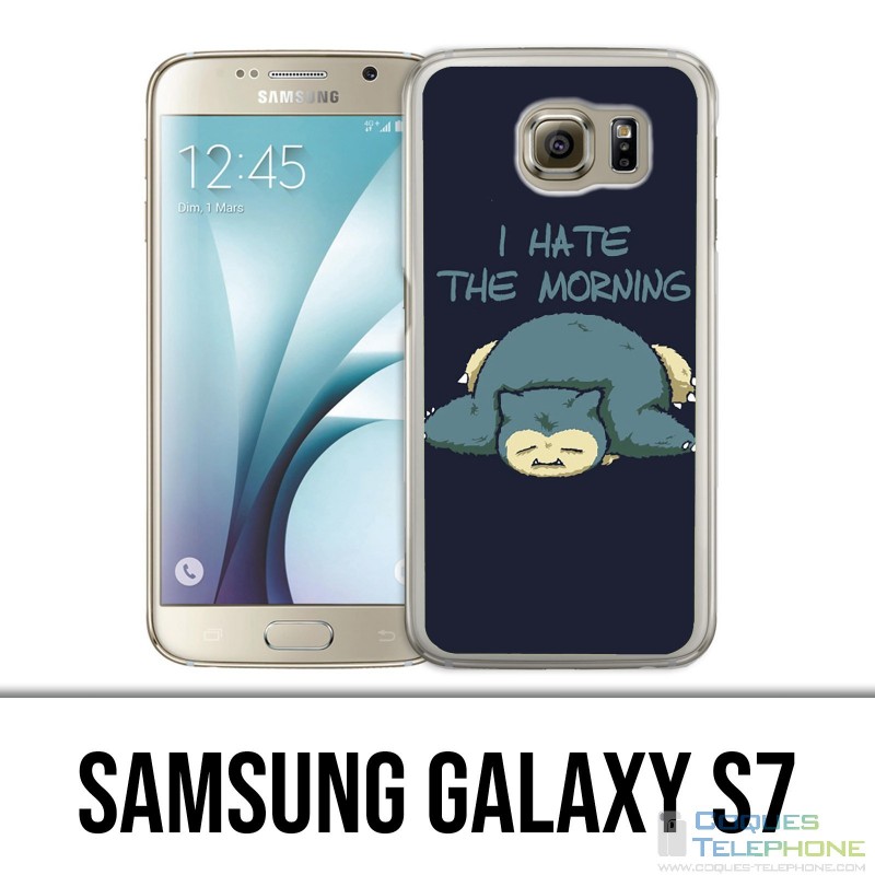 Coque Samsung Galaxy S7  - Pokémon Ronflex Hate Morning