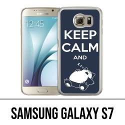 Coque Samsung Galaxy S7  - Pokémon Ronflex Keep Calm