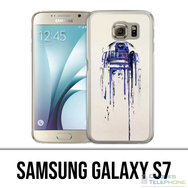 Custodia Samsung Galaxy S7 - R2D2 Paint