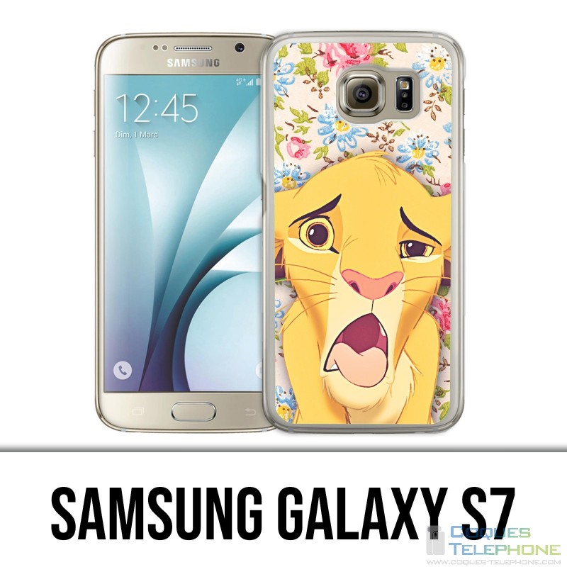 Coque Samsung Galaxy S7  - Roi Lion Simba Grimace