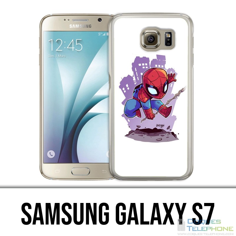Coque Samsung Galaxy S7  - Spiderman Cartoon