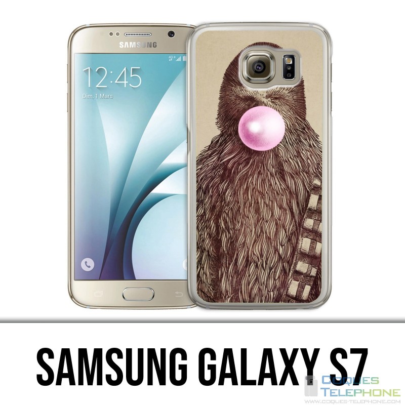 Custodia Samsung Galaxy S7 - Gomma da masticare Star Wars Chewbacca