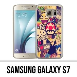 Carcasa Samsung Galaxy S7 - Pegatinas Vintage 90S