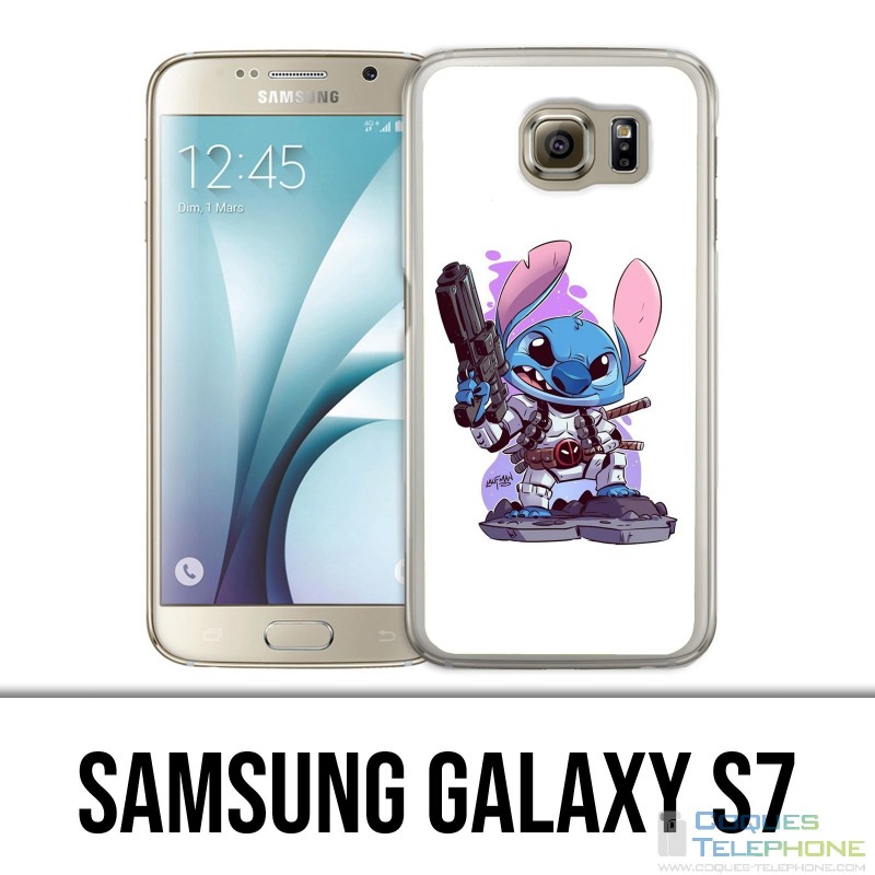Coque Samsung Galaxy S7  - Stitch Deadpool