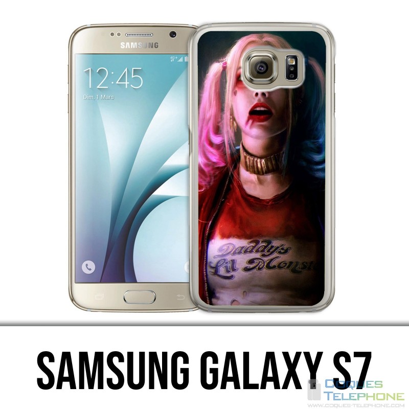 Samsung Galaxy S7 Hülle - Selbstmordkommando Harley Quinn Margot Robbie