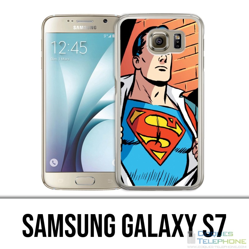 Carcasa Samsung Galaxy S7 - Superman Comics