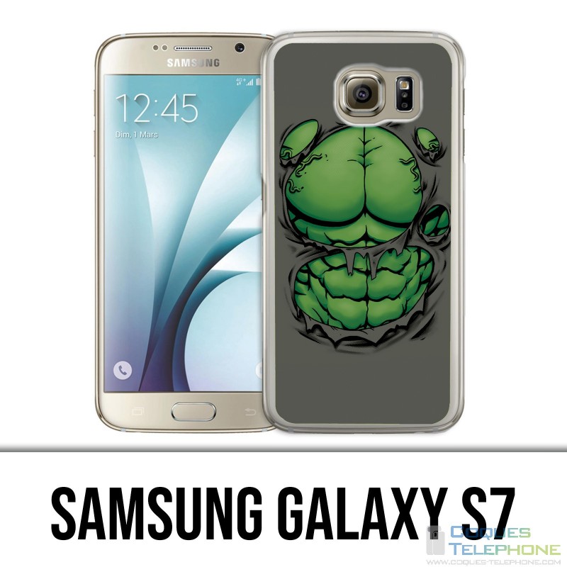 Coque Samsung Galaxy S7  - Torse Hulk