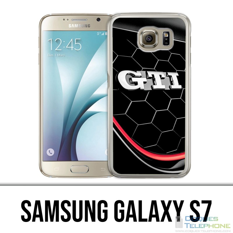 Carcasa Samsung Galaxy S7 - Logotipo de Vw Golf Gti