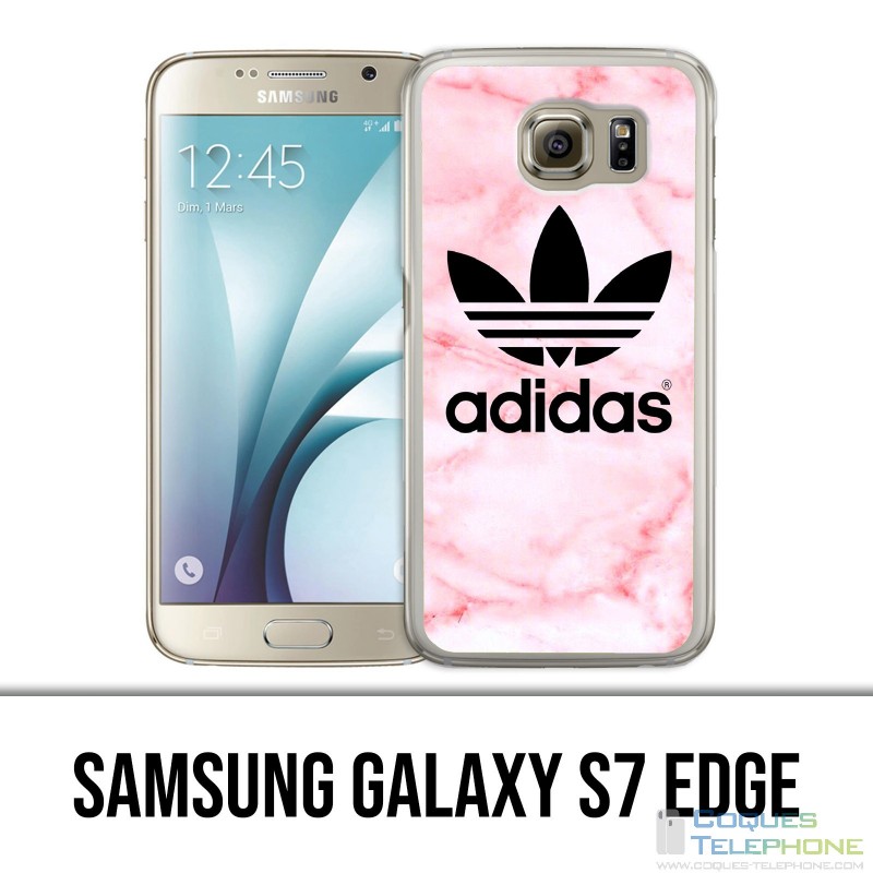 Samsung Galaxy S7 Edge Hülle - Adidas Marble Pink