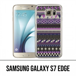 Custodia per Samsung Galaxy S7 Edge - Viola Azteque