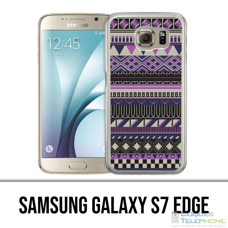 Coque Samsung Galaxy S7 EDGE - Azteque Violet