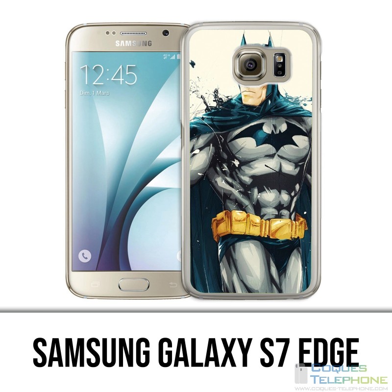 Coque Samsung Galaxy S7 EDGE - Batman Paint Art