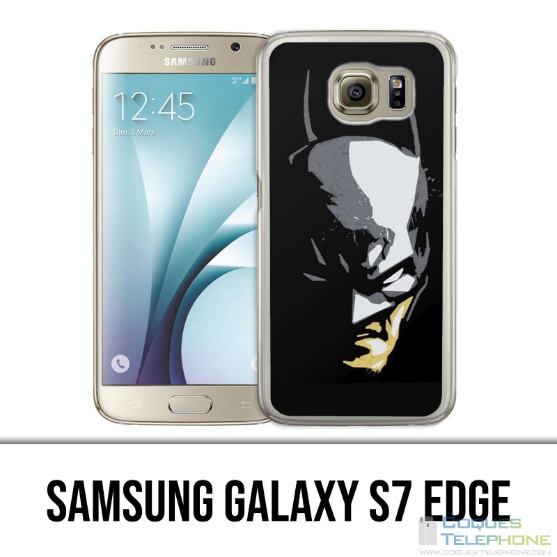 Samsung Galaxy S7 Edge Case - Batman Paint Face