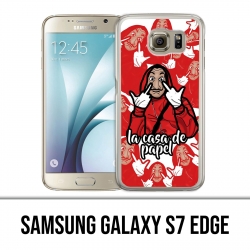 Custodia edge Samsung Galaxy S7 - Casa De Papel Cartoon