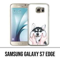 Custodia edge Samsung Galaxy S7 - Dog Husky Cheeks