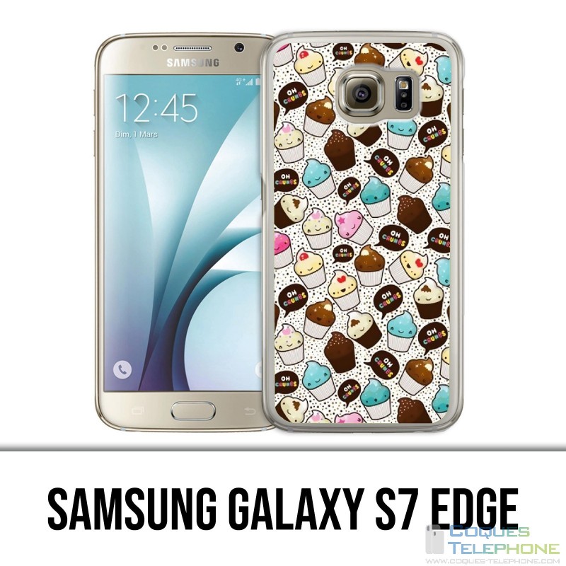 Coque Samsung Galaxy S7 EDGE - Cupcake Kawaii