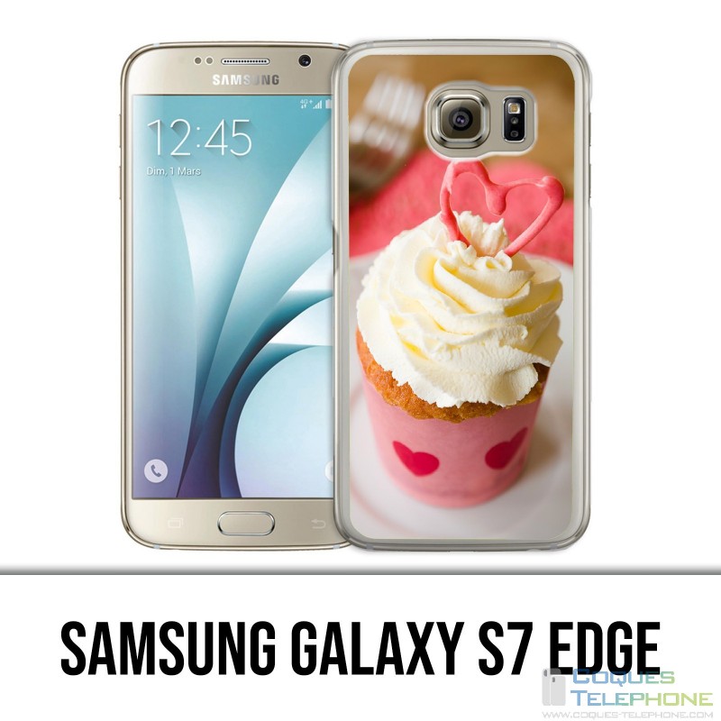 Custodia edge Samsung Galaxy S7 - Pink Cupcake