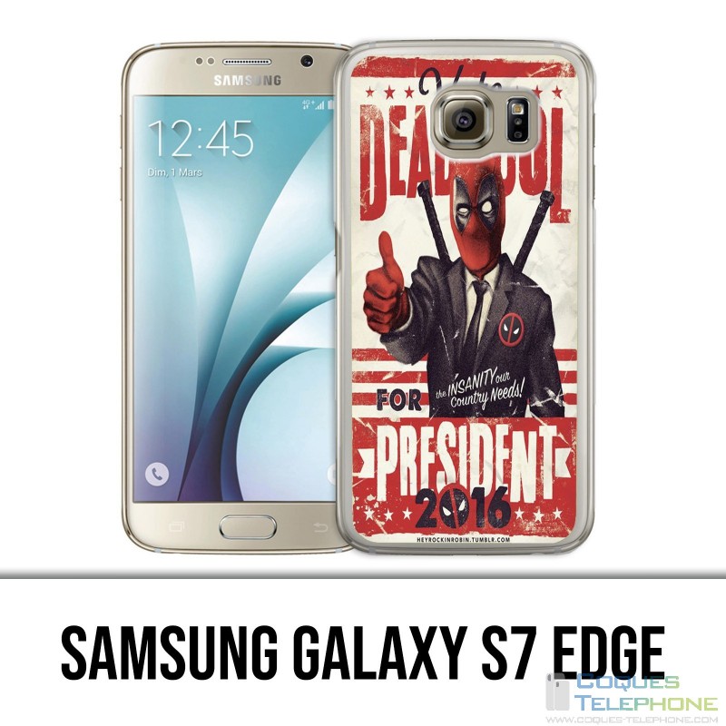Samsung Galaxy S7 Edge Hülle - Deadpool President