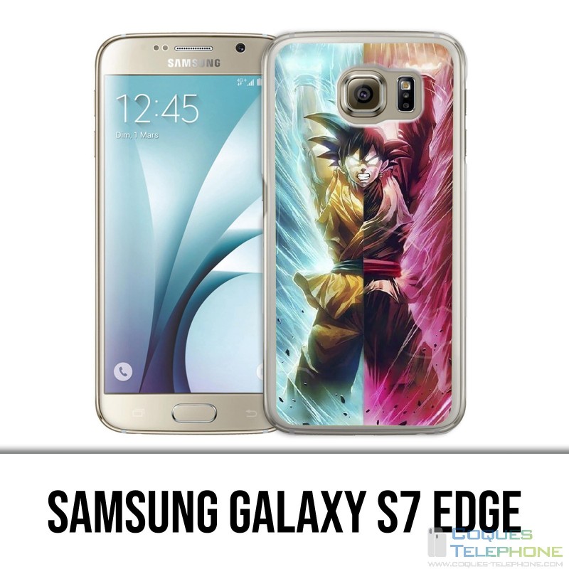 Carcasa Samsung Galaxy S7 Edge - Dragon Ball Black Goku Cartoon