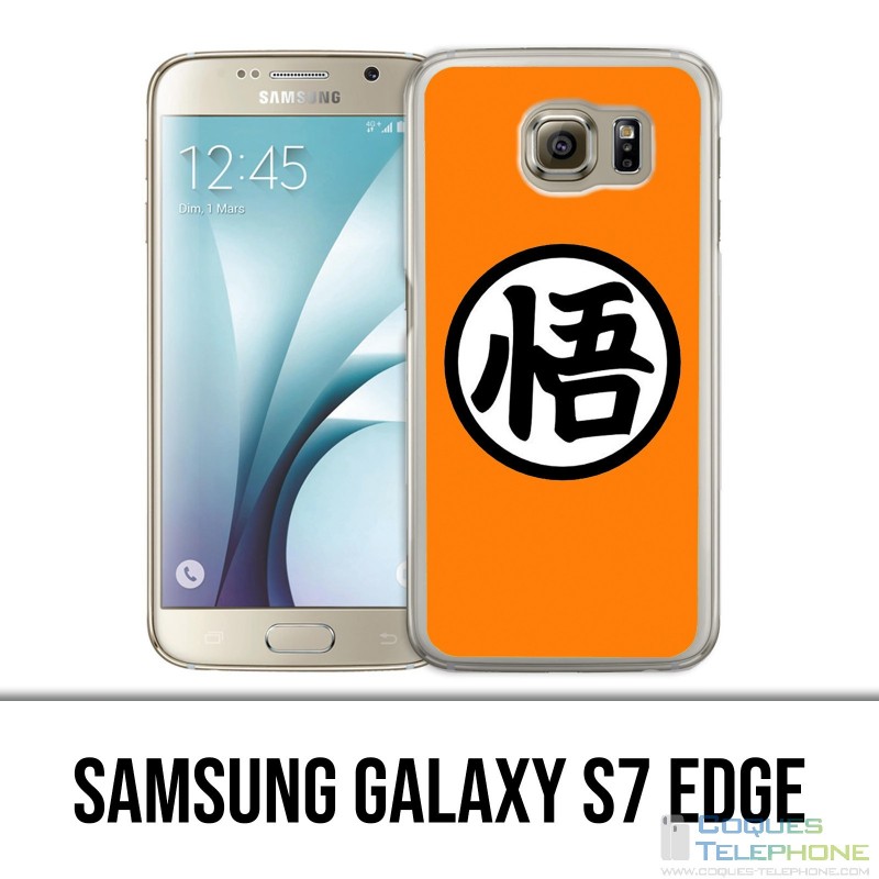 Custodia per Samsung Galaxy S7 Edge - Logo Dragon Ball Goku