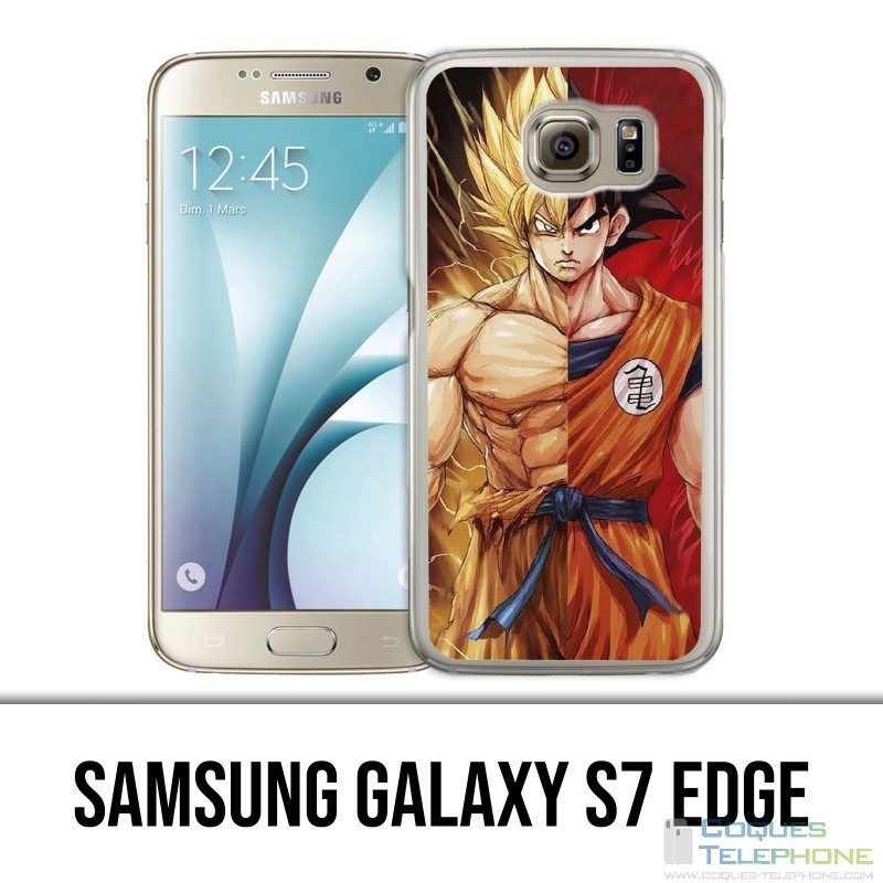 Carcasa Samsung Galaxy S7 Edge - Dragon Ball Goku Super Saiyan