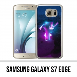 Samsung Galaxy S7 Edge Hülle - Fortnite logo glow