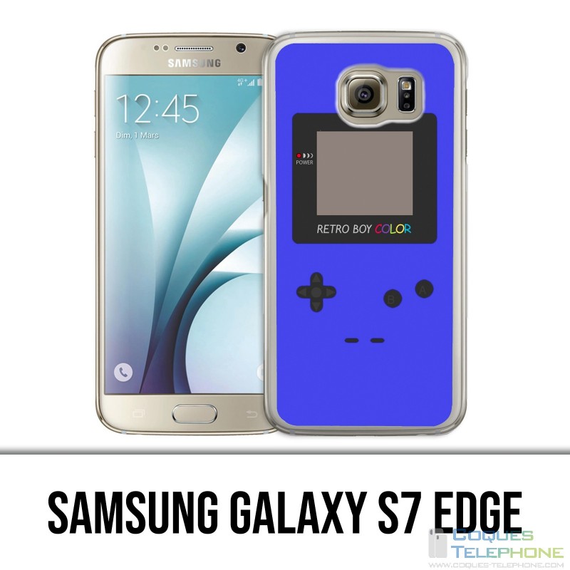 Carcasa Samsung Galaxy S7 Edge - Game Boy Color Azul