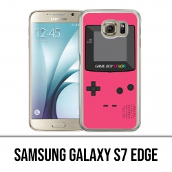 Samsung Galaxy S7 Edge Hülle - Game Boy Farbe Pink