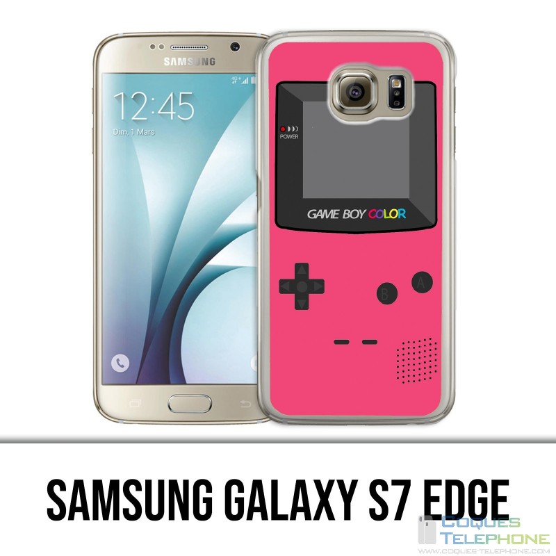 Carcasa Samsung Galaxy S7 Edge - Game Boy Color Rosa