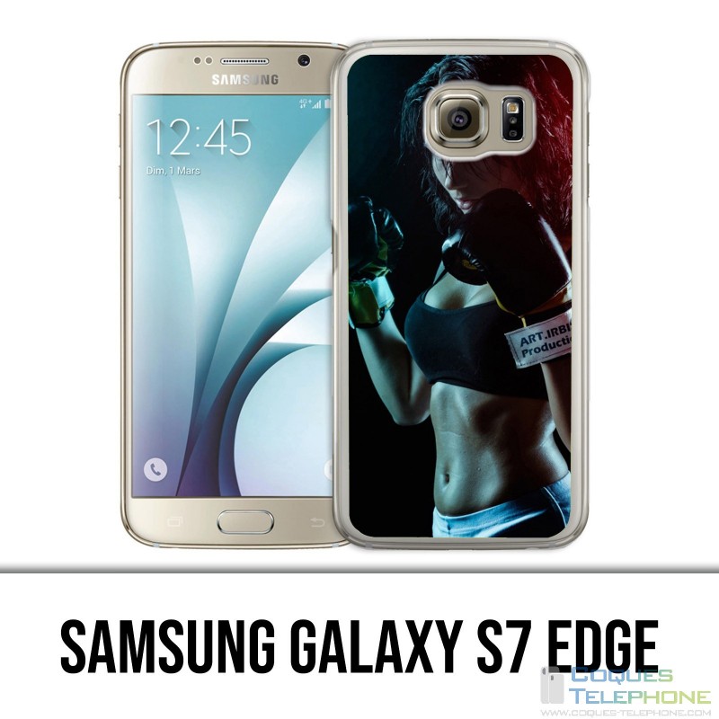 Coque Samsung Galaxy S7 EDGE - Girl Boxe